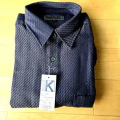 LITTLE ISLAND ネイビー ストライプ シャツ L