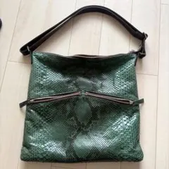 BagLioreバグリオ　クロコダイル　グリーンハンドバックのサムネイル