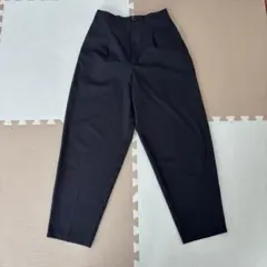 GU シェフパンツ ブラック スラックス ハイウエスト ジーユー コクーン