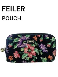 FEILER 花柄マルチポーチ・カードケース・ファスナー開閉　お財布にも
