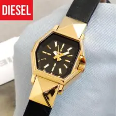ディーゼル 時計 DZ5226 ゴールド 小さめ レザー 革ベルトレディース美品