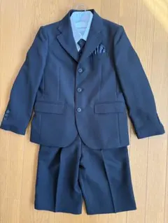 130A フォーマル スーツ セット 男の子 ブラック