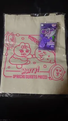 おぱんちゅうさぎ ローソン トートバッグ アクキー付きミニポーチ