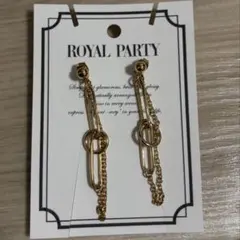 ROYAL PARTY ゴールドチェーンピアスのサムネイル