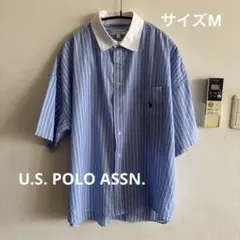 U.S. POLO ASSN. ストライプシャツ Mサイズ