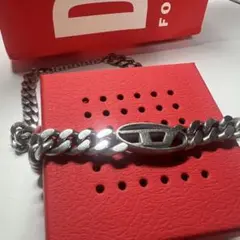 【diesel】シルバー チェーンネックレス Dx1433