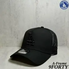 【海外限定】 ドジャース 9FORTY オールブラック メッシュ キャップのサムネイル