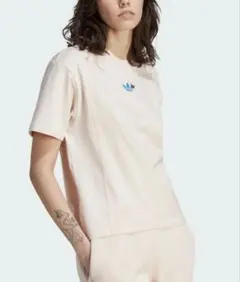 adidas × ハローキティ 半袖Tシャツ ピンク Mサイズ