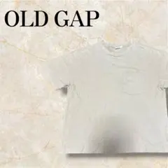OLD GAP 半袖 ポケット Tシャツ ベージュ S 短丈　ギャップ 白タグのサムネイル
