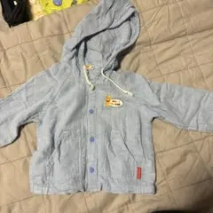 MIKI HOUSE 水色フード付きジャケット 90