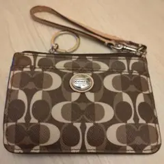 COACH　シグネチャー　パスケース カードケース　キーリング　コインケース