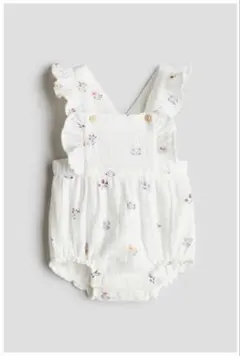 H&M ベビー コットンショートサロペット