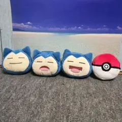 ポケモン カビゴン 顔型ミニポーチ 全種セット