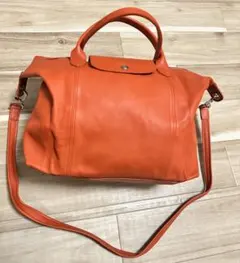 【美品】Longchamp ロンシャン　プリアージュ キュイール
