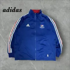 682]01年製アディダスワンポイント刺繍ロゴ フルジップトラックジャケット古着