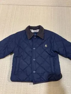 キッズ ネイビー キルティングジャケット