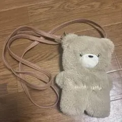 Pink Latte クマ型ショルダーバッグ