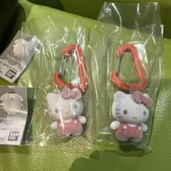 サンリオ　カラフル　カラビナ　マスコットチャーム　ハローキティ 2個