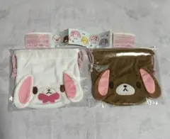 シュガーバニーズ ふわふわ巾着 しろうさ　くろうさ　匿名発送