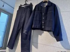 HARE ハレ HARE クロップドデニムジャケット パンツ セットアップ L