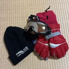 キッズ子供用スキー小物セットゴーグルグローブニット帽ネックウォーマー