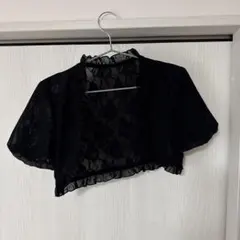 ブラックレースショートカーディガン 9R