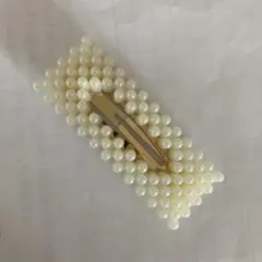 ホワイト パールヘアクリップ・ヘアピン