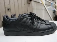 【美品】adidas Superstar アディダス スーパースター　黒　刻印入