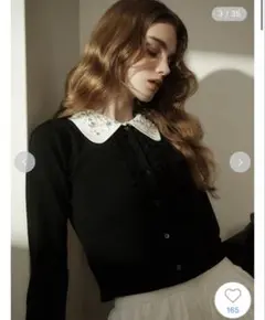 SNIDEL【WEB限定】ビジューカラーニットカーディガン