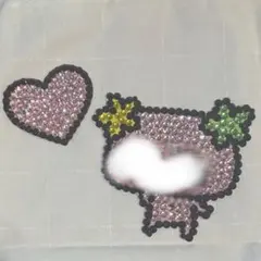 デコうちわ うちわデコ うちわデコパーツ 2点セット