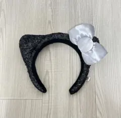 キティ カチューシャ USJ スパンコール ブラック