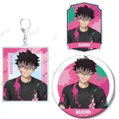 ②怪獣8号　アクリルバッジ　缶バッジ　アクリルキーホルダー　鳴海弦　3点セット