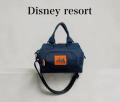 [極美品]ディズニーリゾート　限定ショルダーバッグ 2way 紺 肩掛けのサムネイル