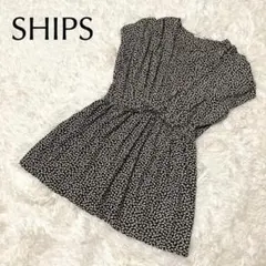 SHIPS シップス 小花柄ワンピース ウエストギャザー ポリエステル Fサイズのサムネイル
