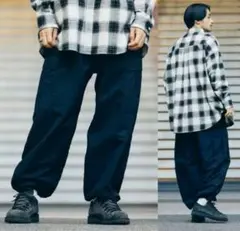 nanamica カーゴパンツ ブラック 34 ノースフェイスパープルレーベル 