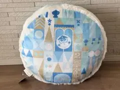 【新品未使用】東京ディズニーリゾート イッツ・ア・スモールワールド円形クッション