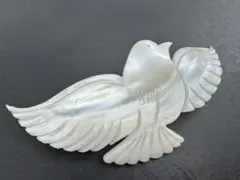 M7711 貝　バレッタ　ヴィンテージ アクセサリー