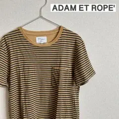 ADAM ET ROPE’ クルーネックボーダーTシャツ メンズ レディース