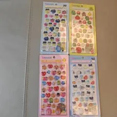 たまごっちボンボンドロップシール風3Dステッカー 4枚セット