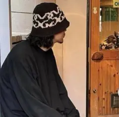 クラッシャーハット　ニット　バケット 韓国ストリート 男女