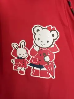 familiar ベビーレインコート 赤