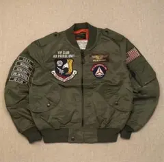 【即発送】ma-1フライトジャケット オリーブグリーン 短丈
