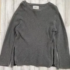 ZARAグレーデザインニット