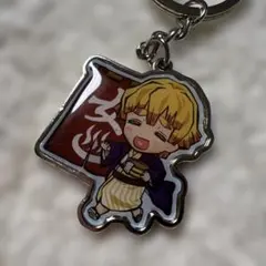 未使用　鬼滅の刃 メタルキーホルダー温泉地限定　我妻善逸