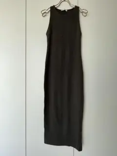 ZARA ノースリーブ ロングワンピース　ニットワンピース