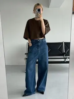 リムアーク　Middle straight blue denim 38サイズのサムネイル