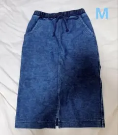 デニムブルー タイトスカート　M