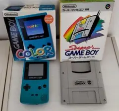 ゲームボーイカラー スーパーゲームボーイ セット【ジャンク】