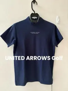 UNITED ARROWS GOLF モックネックシャツ ネイビー Mのサムネイル