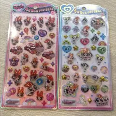 パワーパフガールズ　ブロッサムうるちゅるポップシール2種